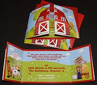 Book type invitation